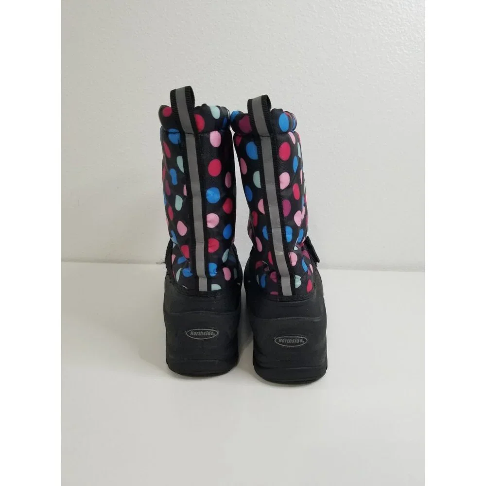 Northside‎ Kids Frosty Winter Snow Boots in Black/Polka Dot - Size 5